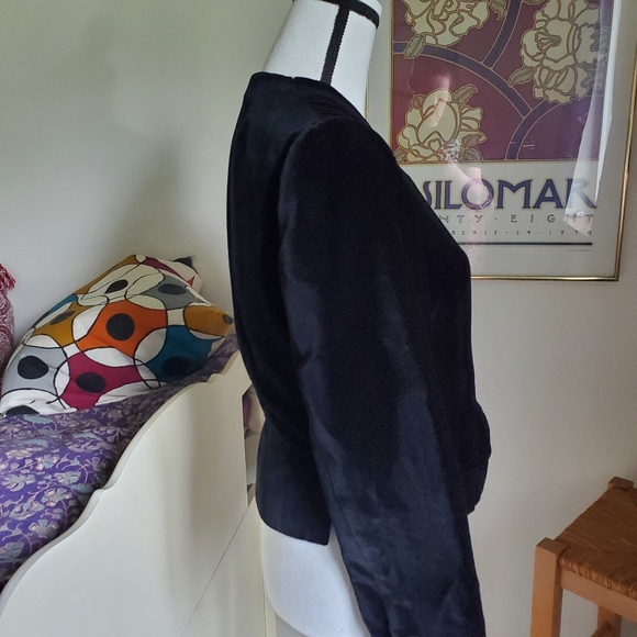 Vtg Nan Duskin Bill Blass Velvet Blazer - Picture 8 of 15